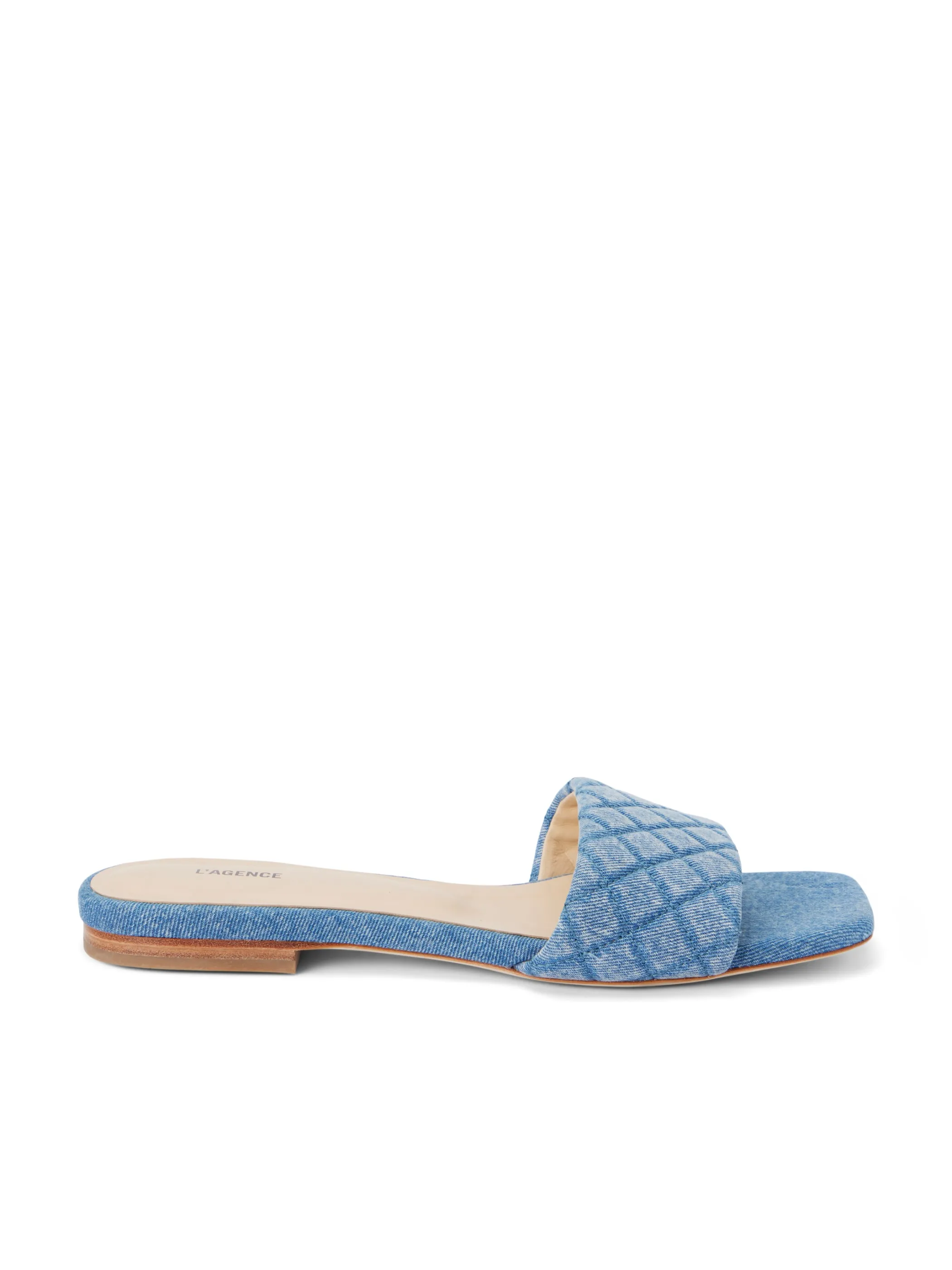 Sandals & Wedges*L'AGENCE ALOISE DENIM SLIDE SANDAL LightBlueDenim