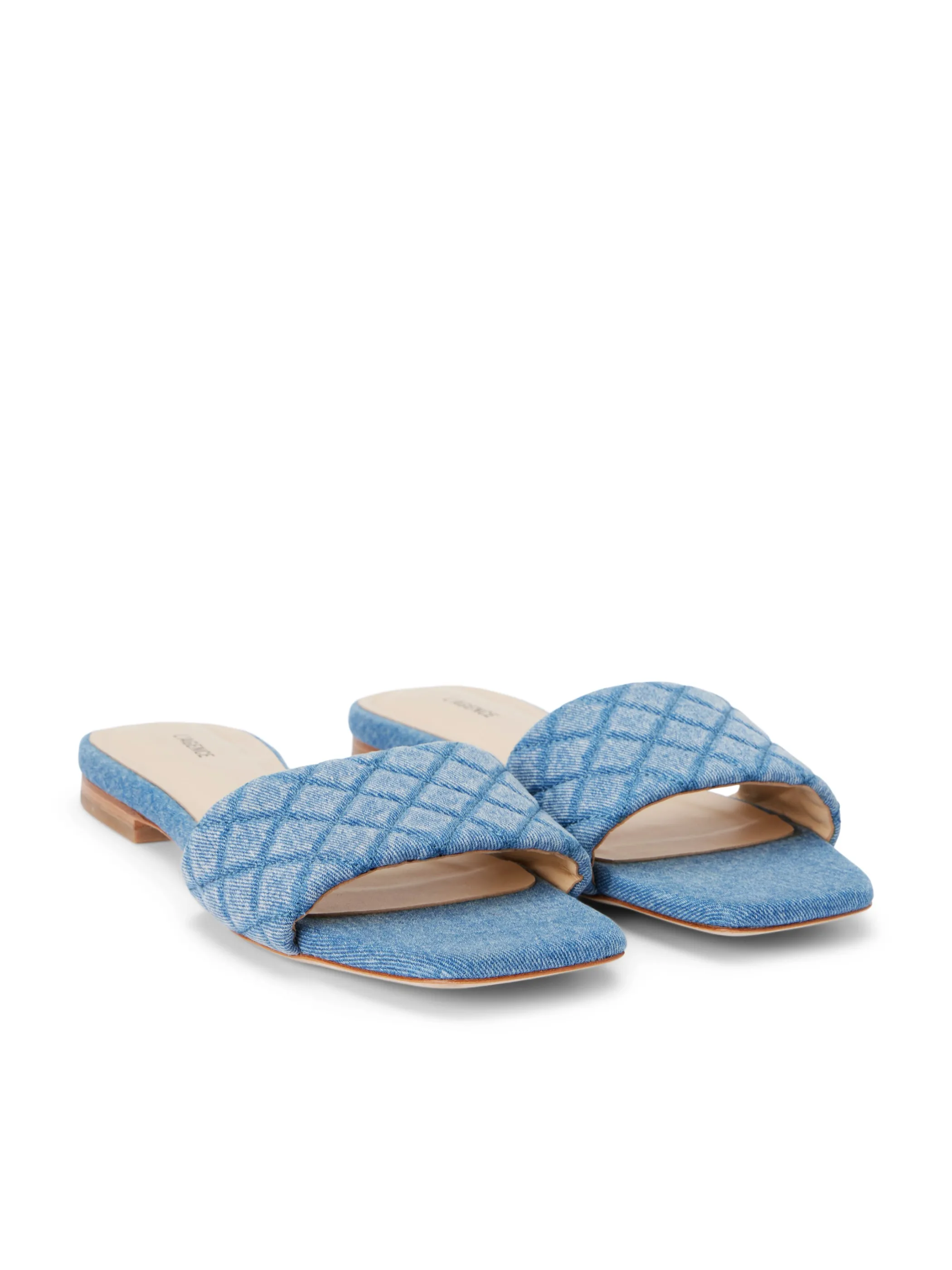 Sandals & Wedges*L'AGENCE ALOISE DENIM SLIDE SANDAL LightBlueDenim