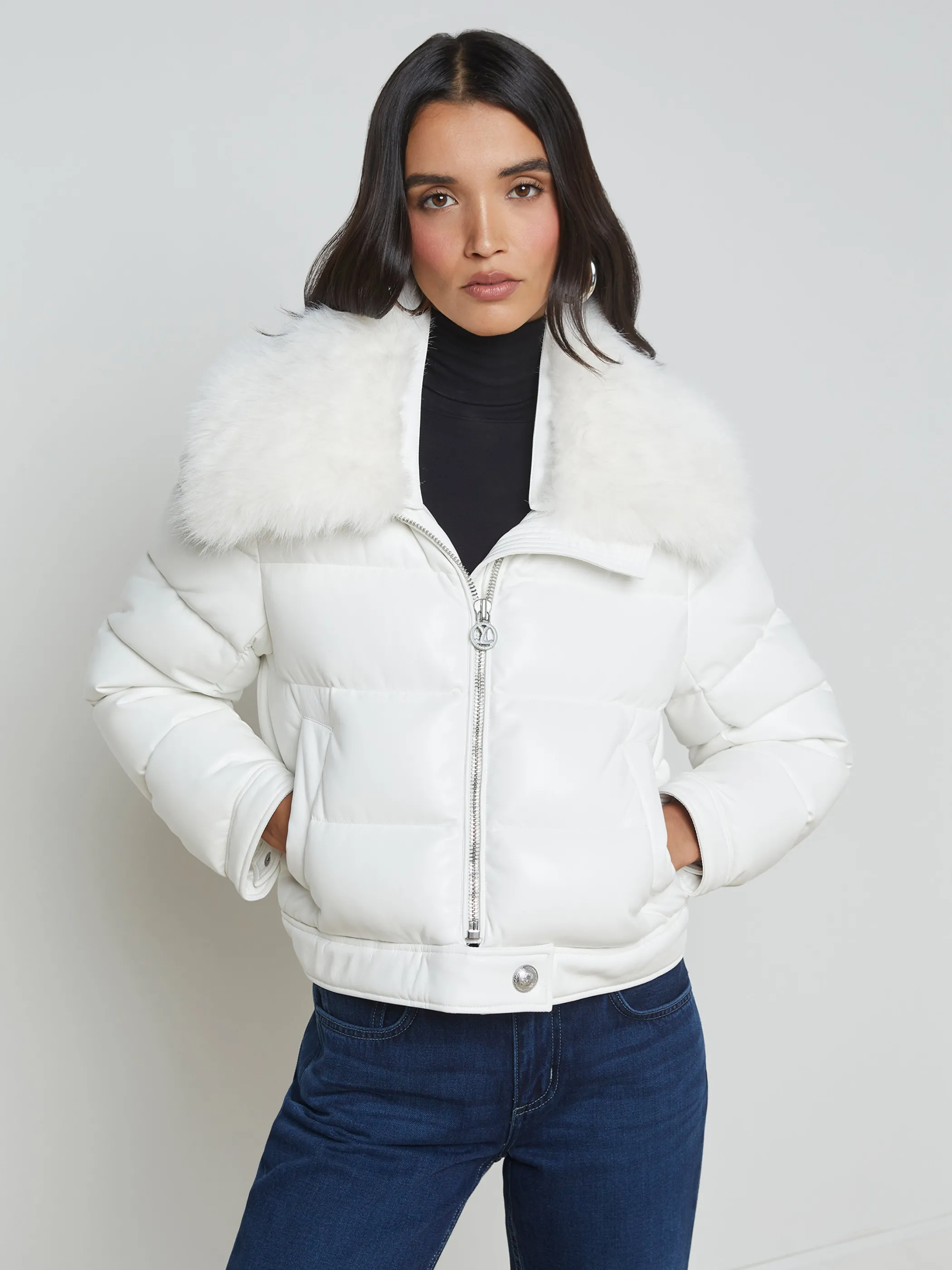 Outerwear | Blazers & Jackets*L'AGENCE BRETTON PUFFER JACKET White