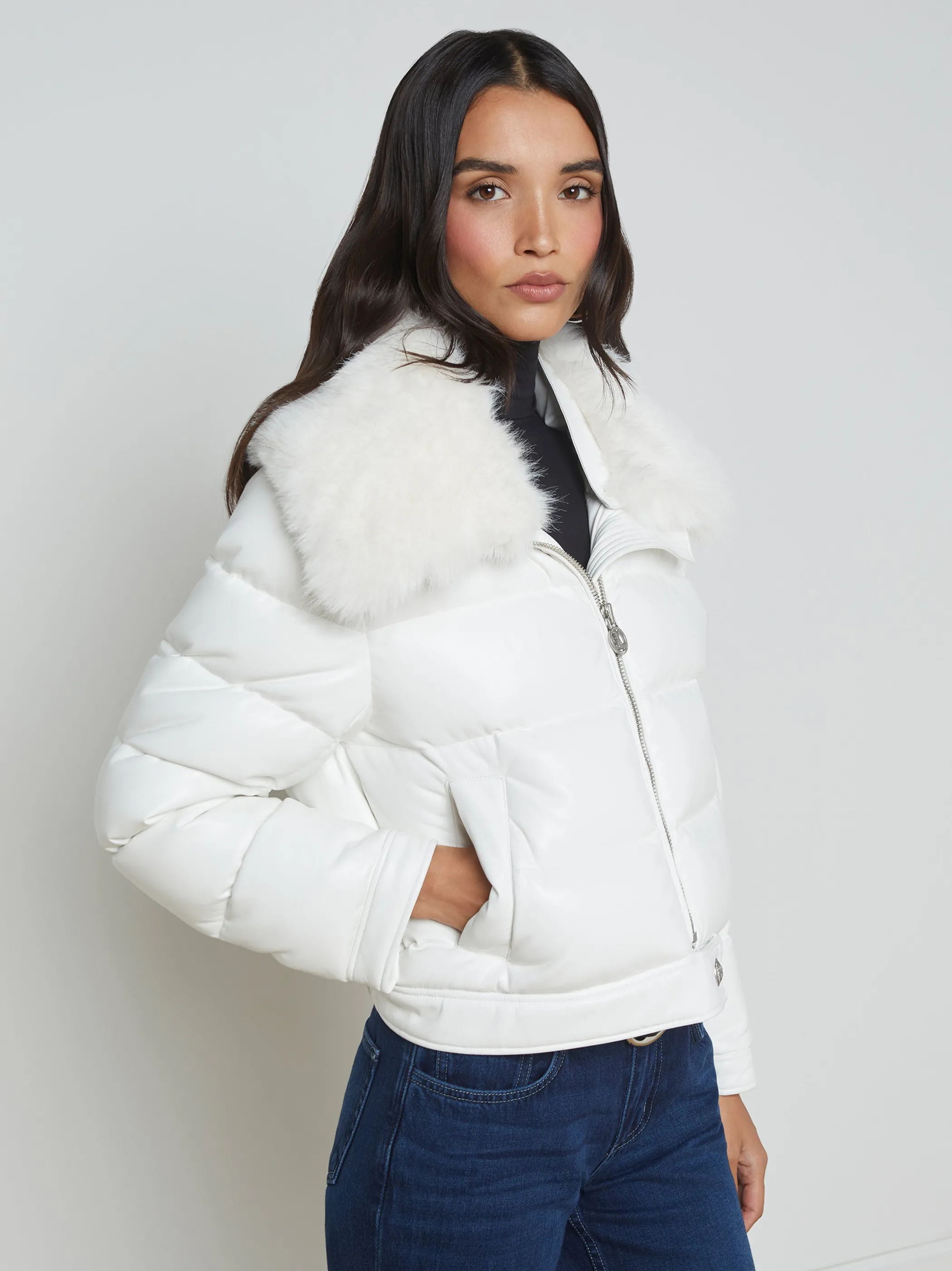 Outerwear | Blazers & Jackets*L'AGENCE BRETTON PUFFER JACKET White