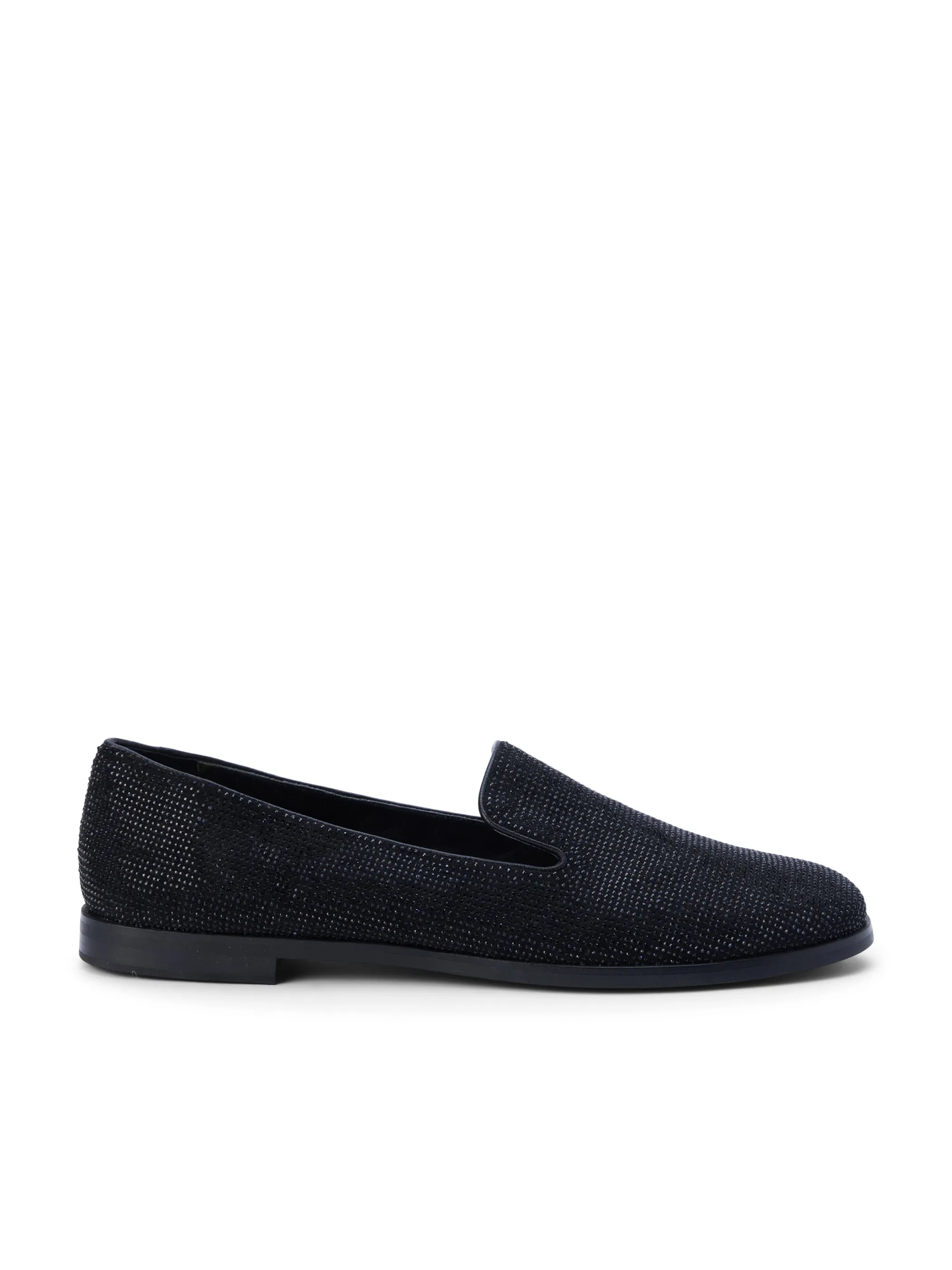 Flats & Loafers*L'AGENCE DOMINIK CRYSTAL LOAFER BlackCrystal