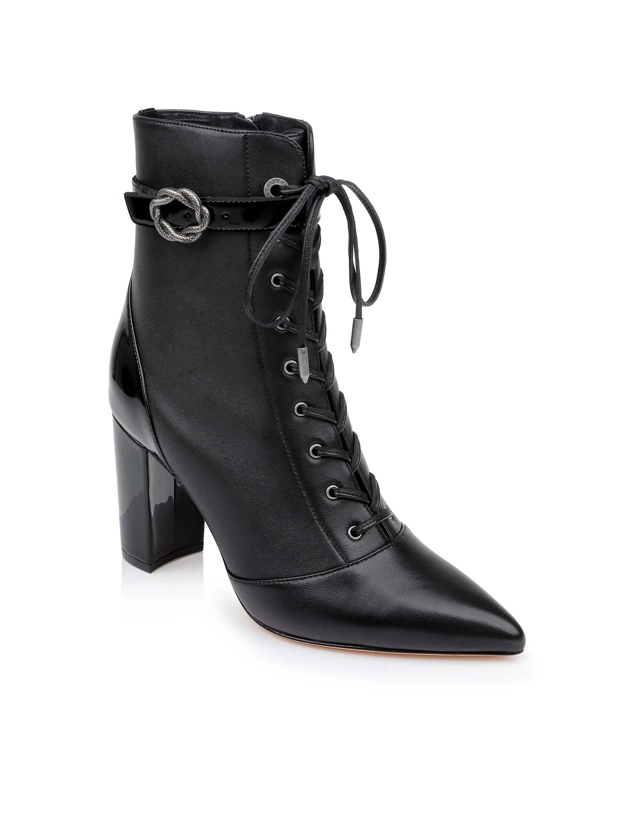 Boots & Booties*L'AGENCE ELEGANTE LEATHER BOOTIE BlackLeather