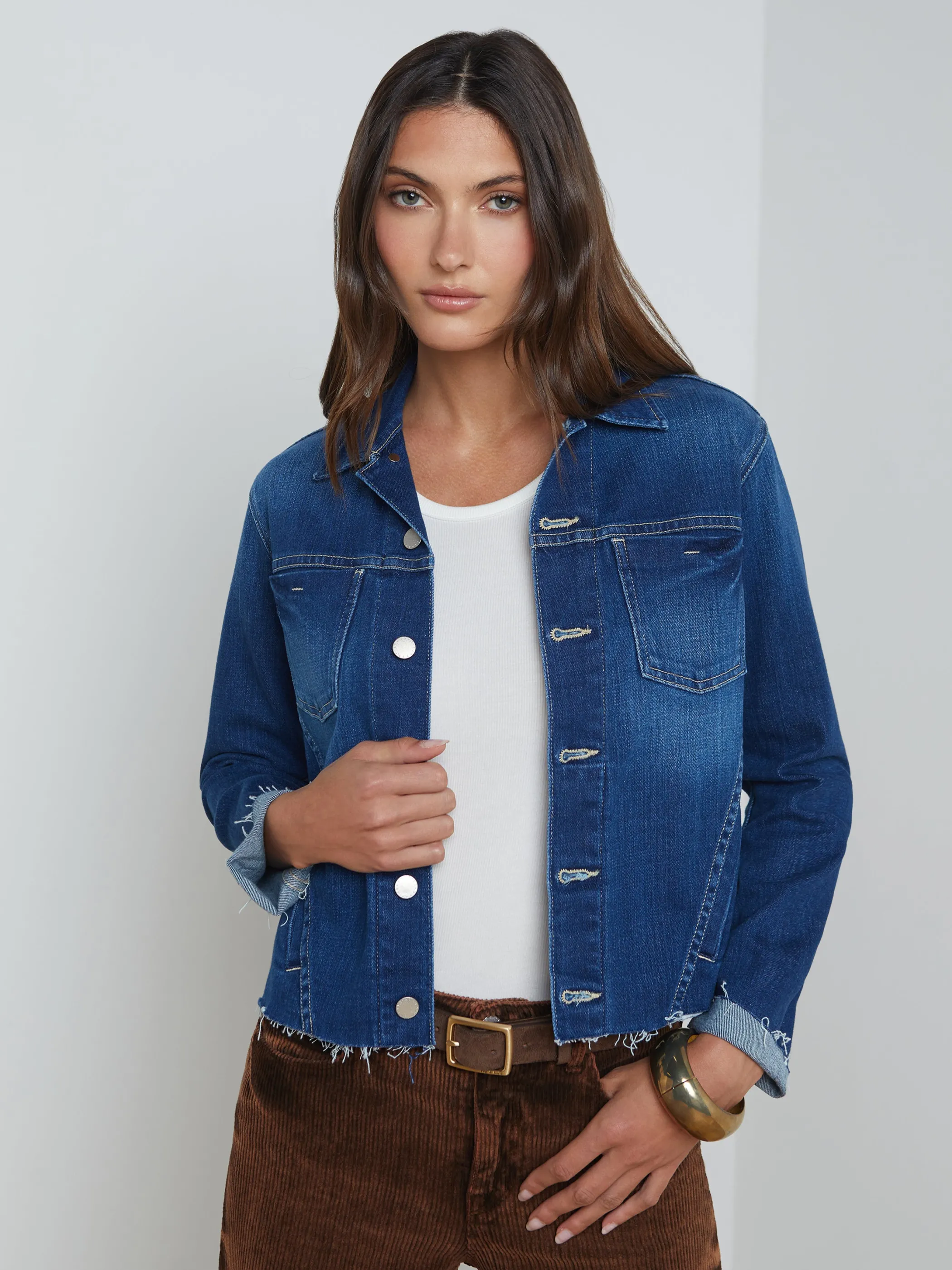 Denim Jackets | Blazers & Jackets*L'AGENCE JANELLE DENIM JACKET Desoto