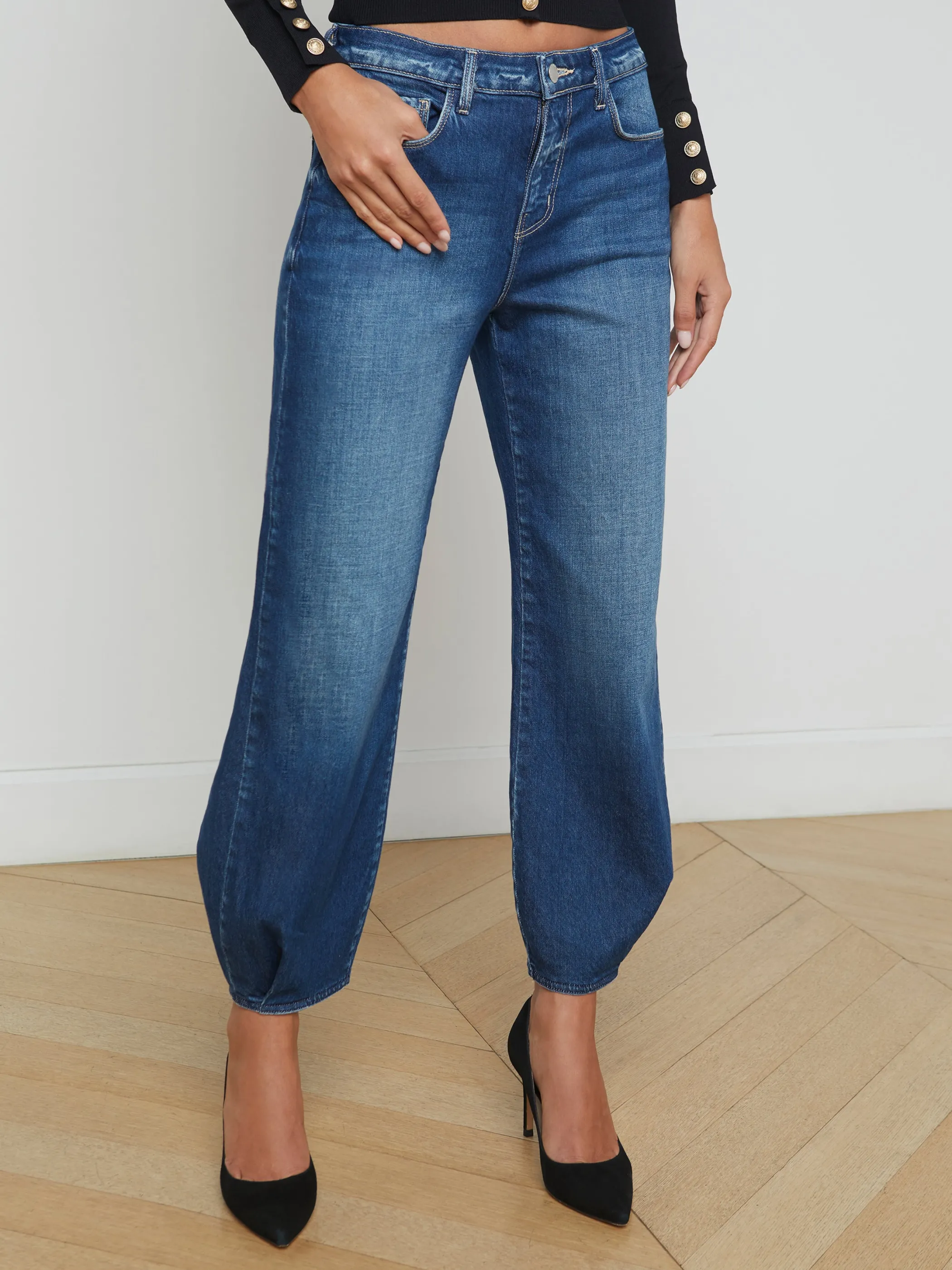 New Denim*L'AGENCE KRISTA TAPERED JEAN Ladera