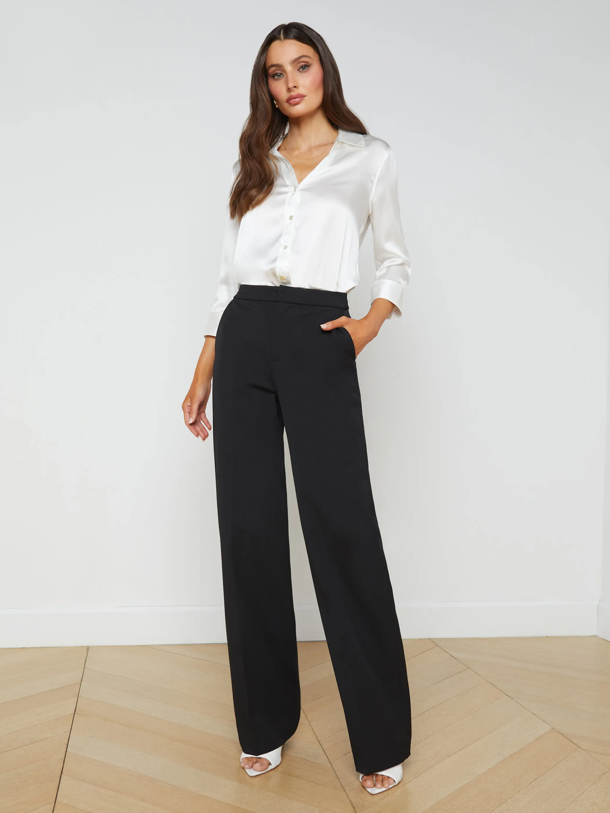 Matching Sets | Pants*L'AGENCE LIVVY STRAIGHT-LEG TROUSER Black