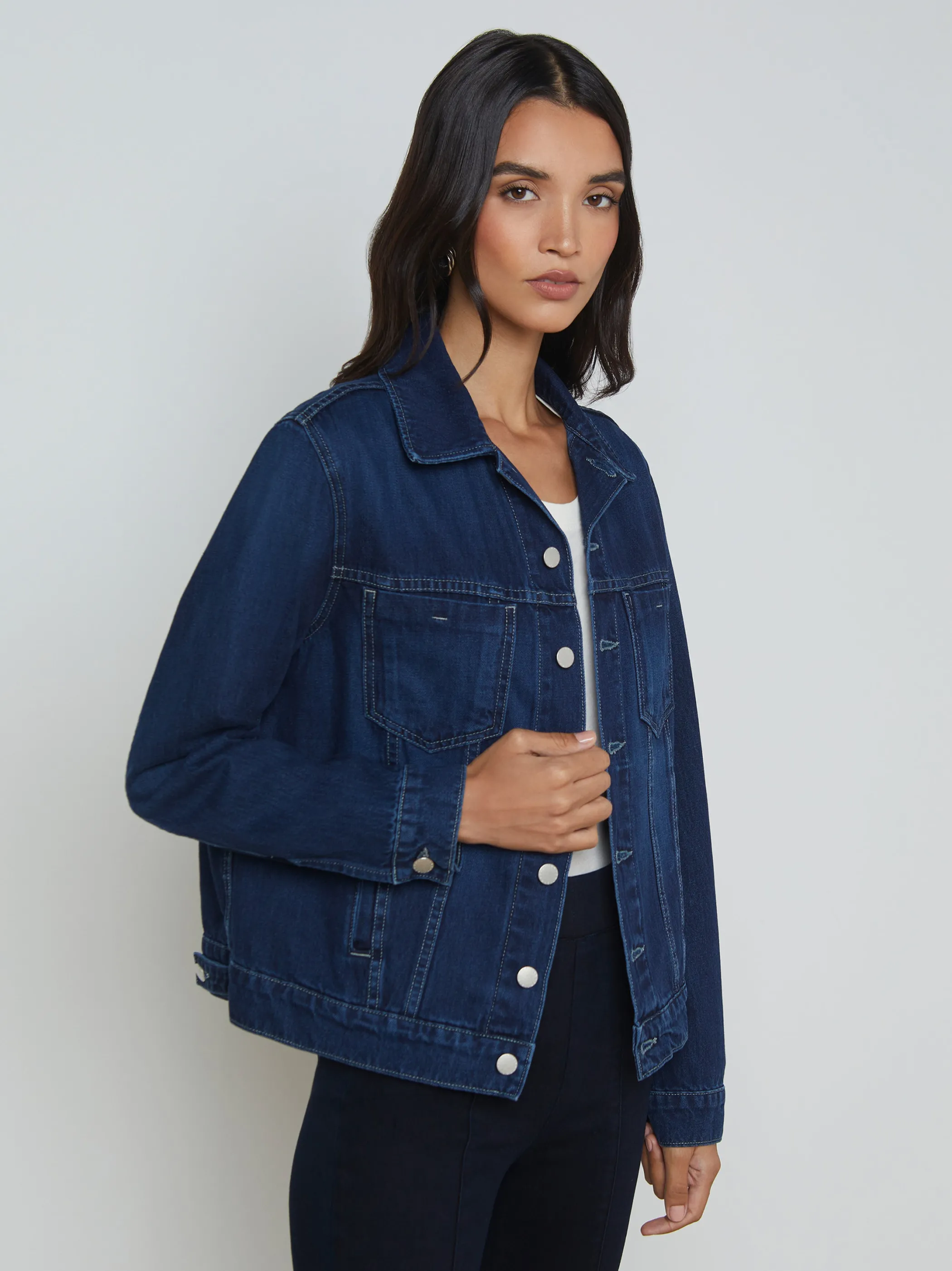 Denim Jackets | Blazers & Jackets*L'AGENCE MACK OVERSIZED DENIM JACKET Harlan