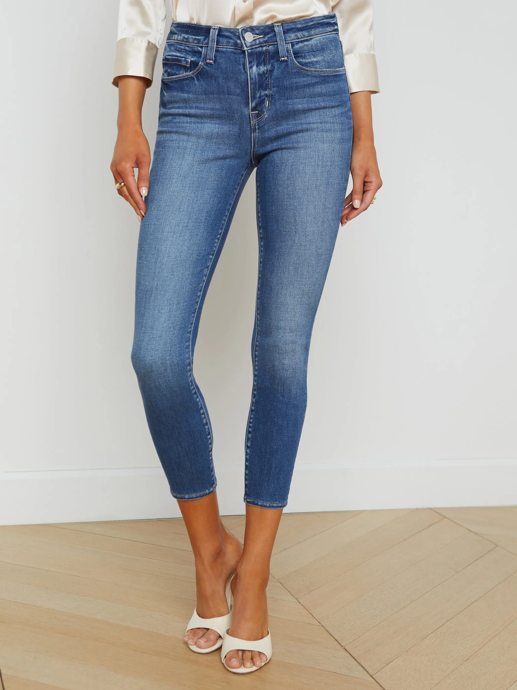 Aged Denim*L'AGENCE MARGOT SKINNY JEAN Cambridge