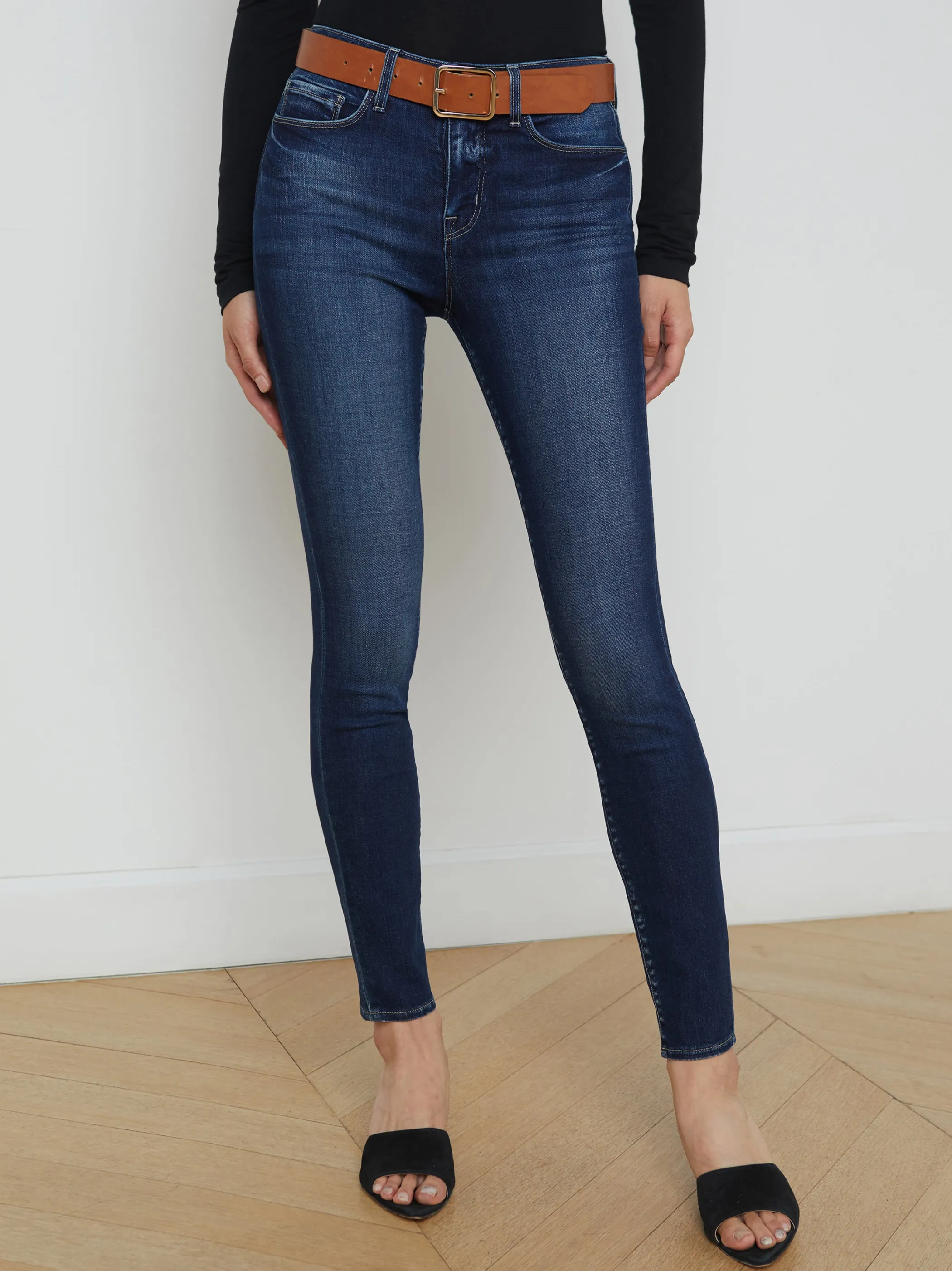 Aged Denim*L'AGENCE MARGUERITE SKINNY JEAN Lavelle