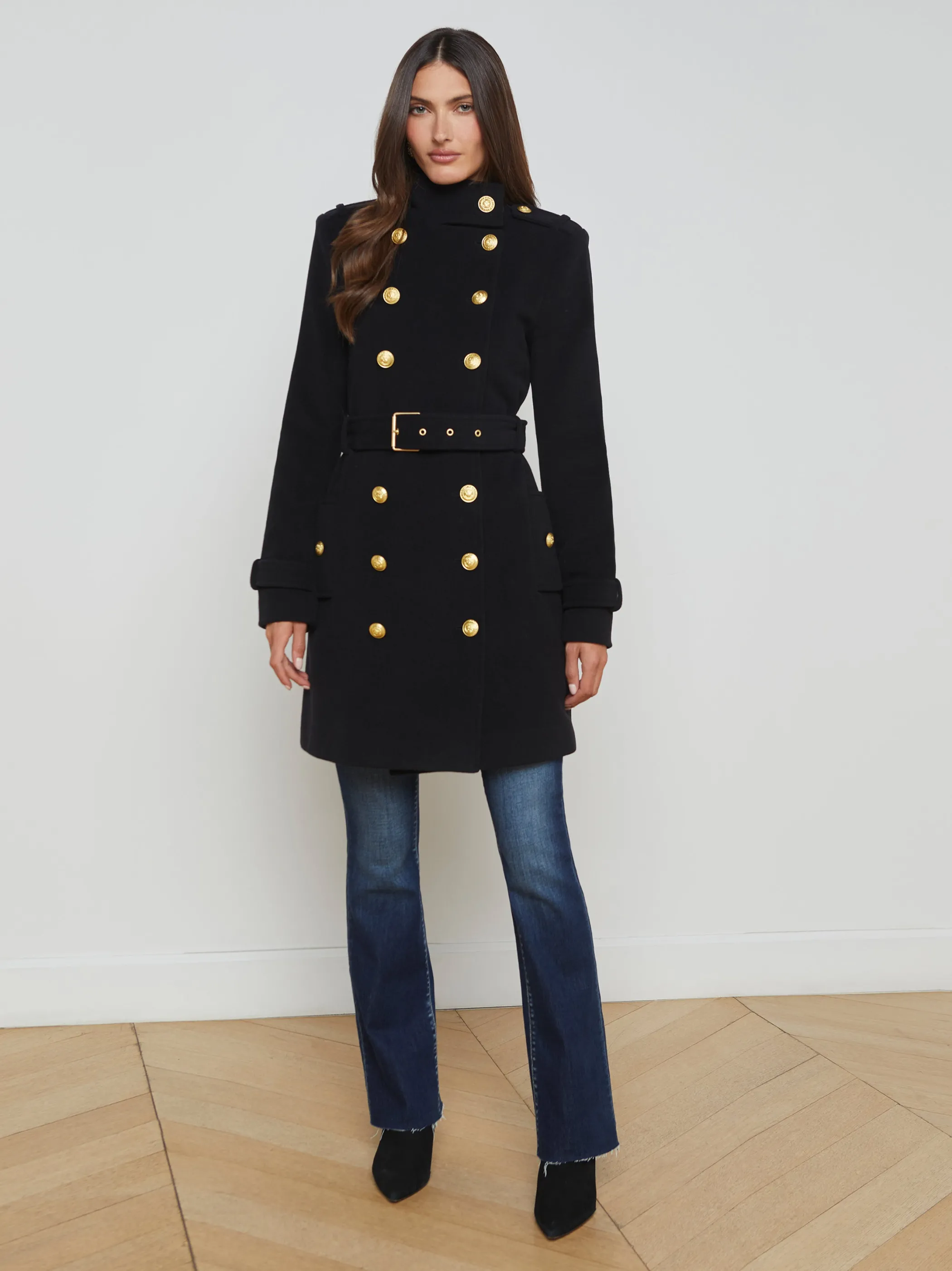 Outerwear*L'AGENCE NALINI COAT Black