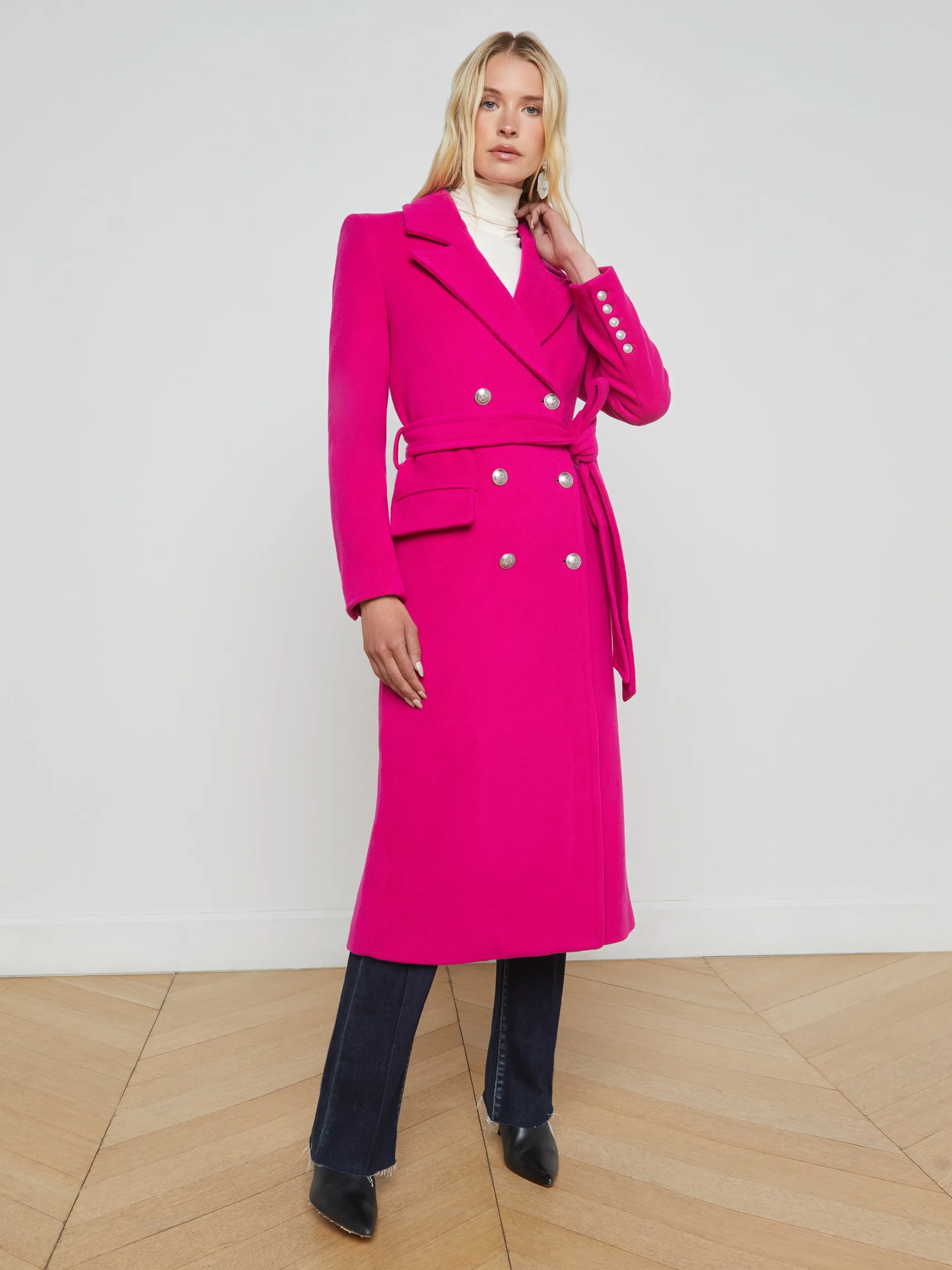 Outerwear | Blazers & Jackets*L'AGENCE OLINA COAT BerryPink