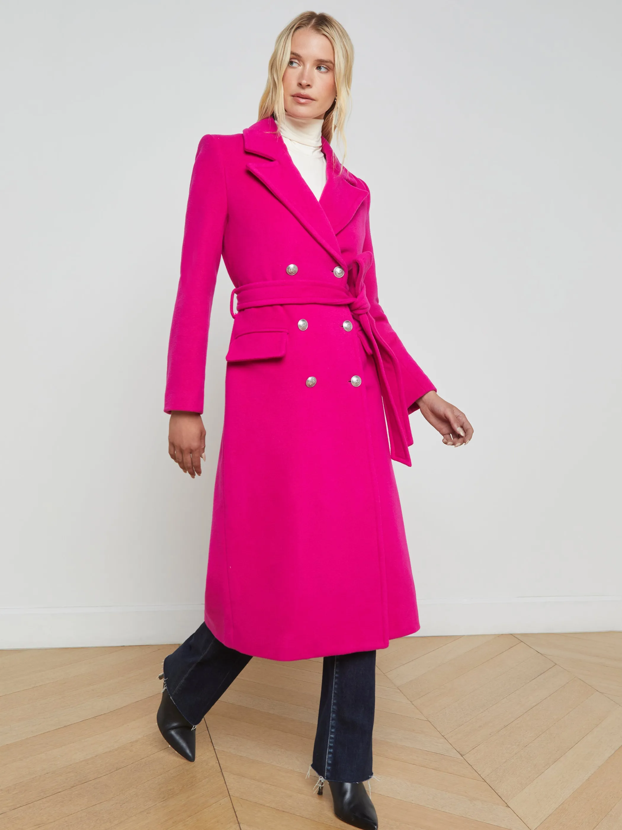 Outerwear | Blazers & Jackets*L'AGENCE OLINA COAT BerryPink