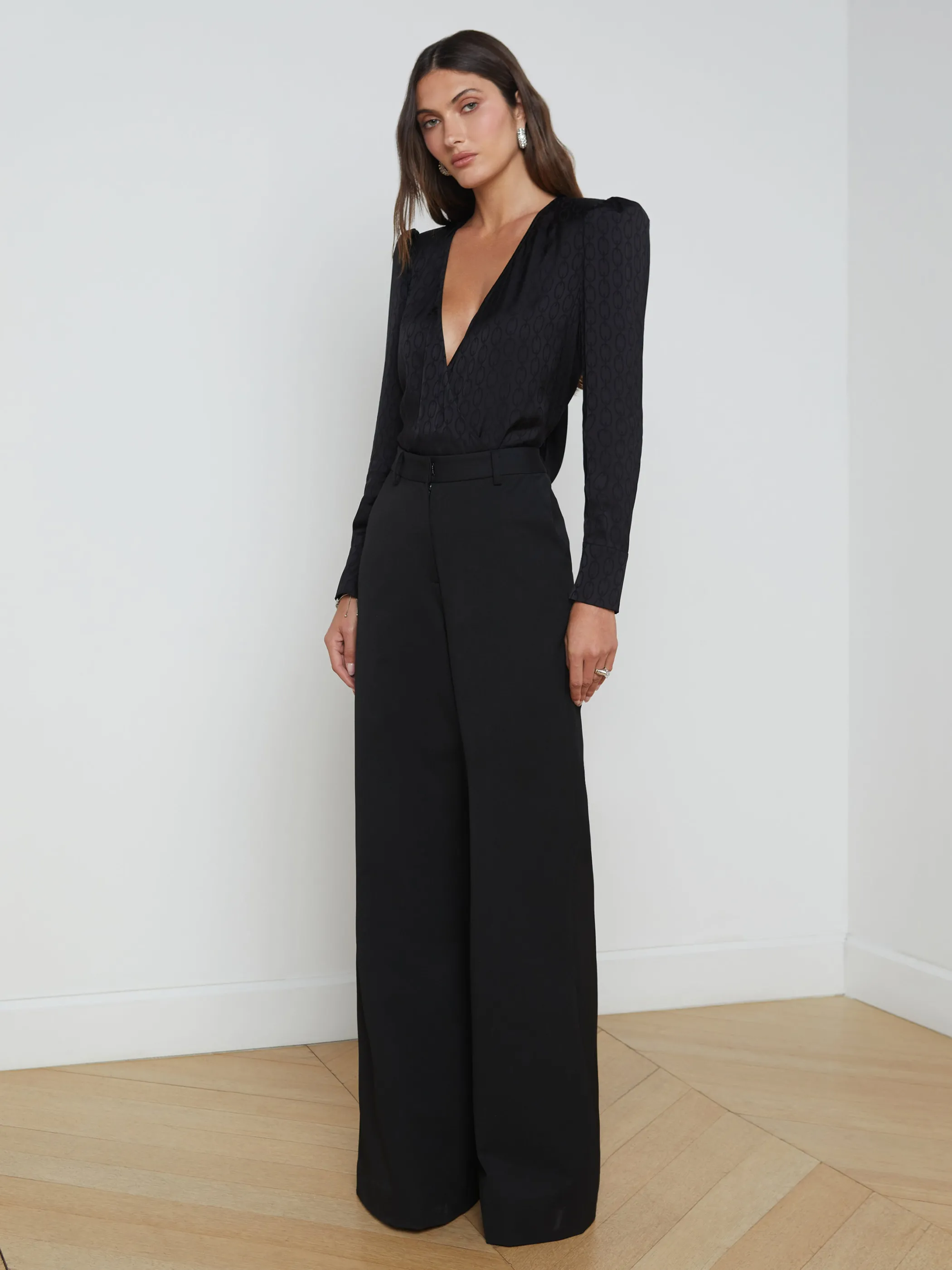 Matching Sets | Pants*L'AGENCE PILAR WIDE-LEG PANT ClassicBlack