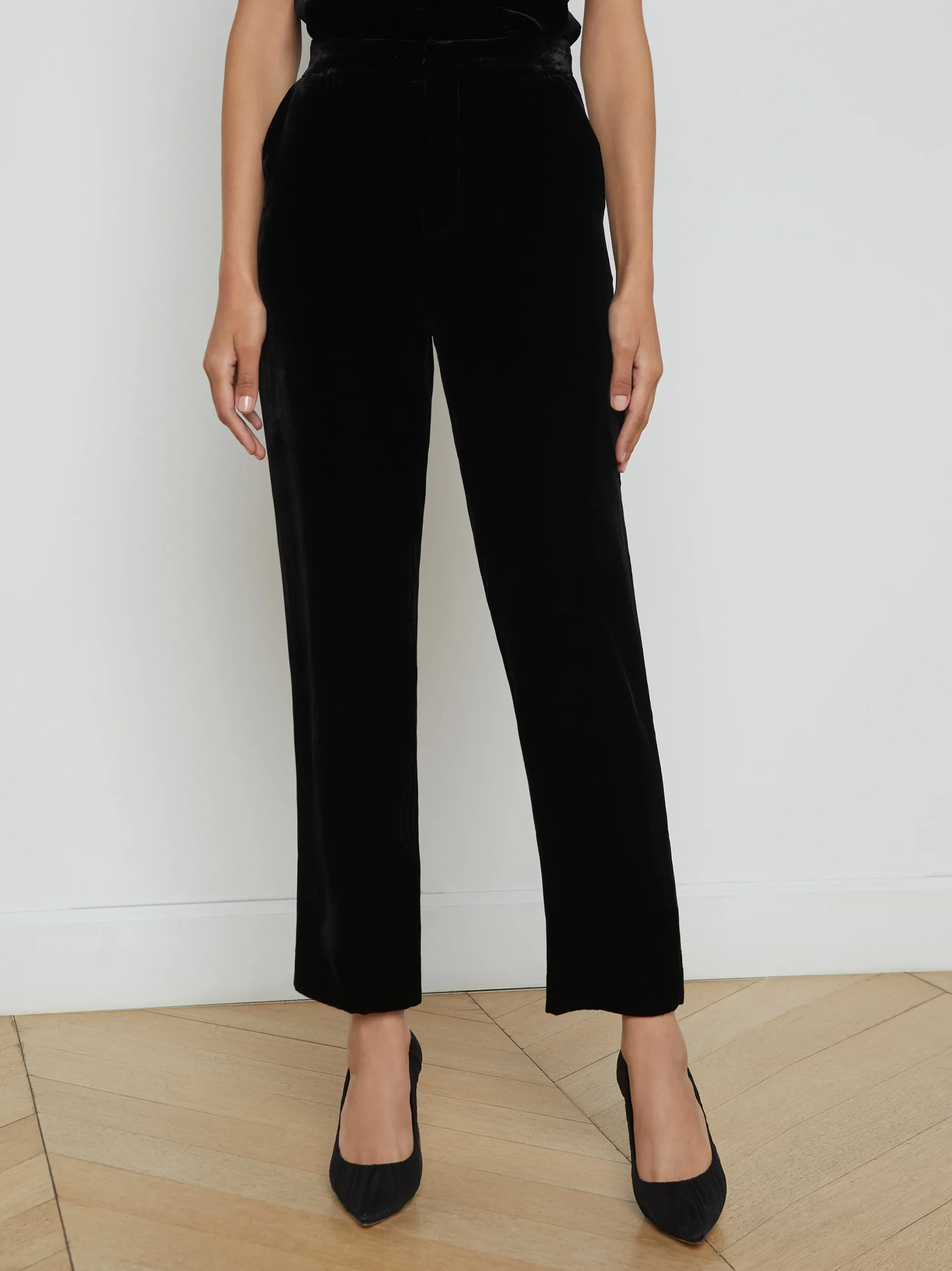 Matching Sets | Pants*L'AGENCE REBEL VELVET TROUSER Black