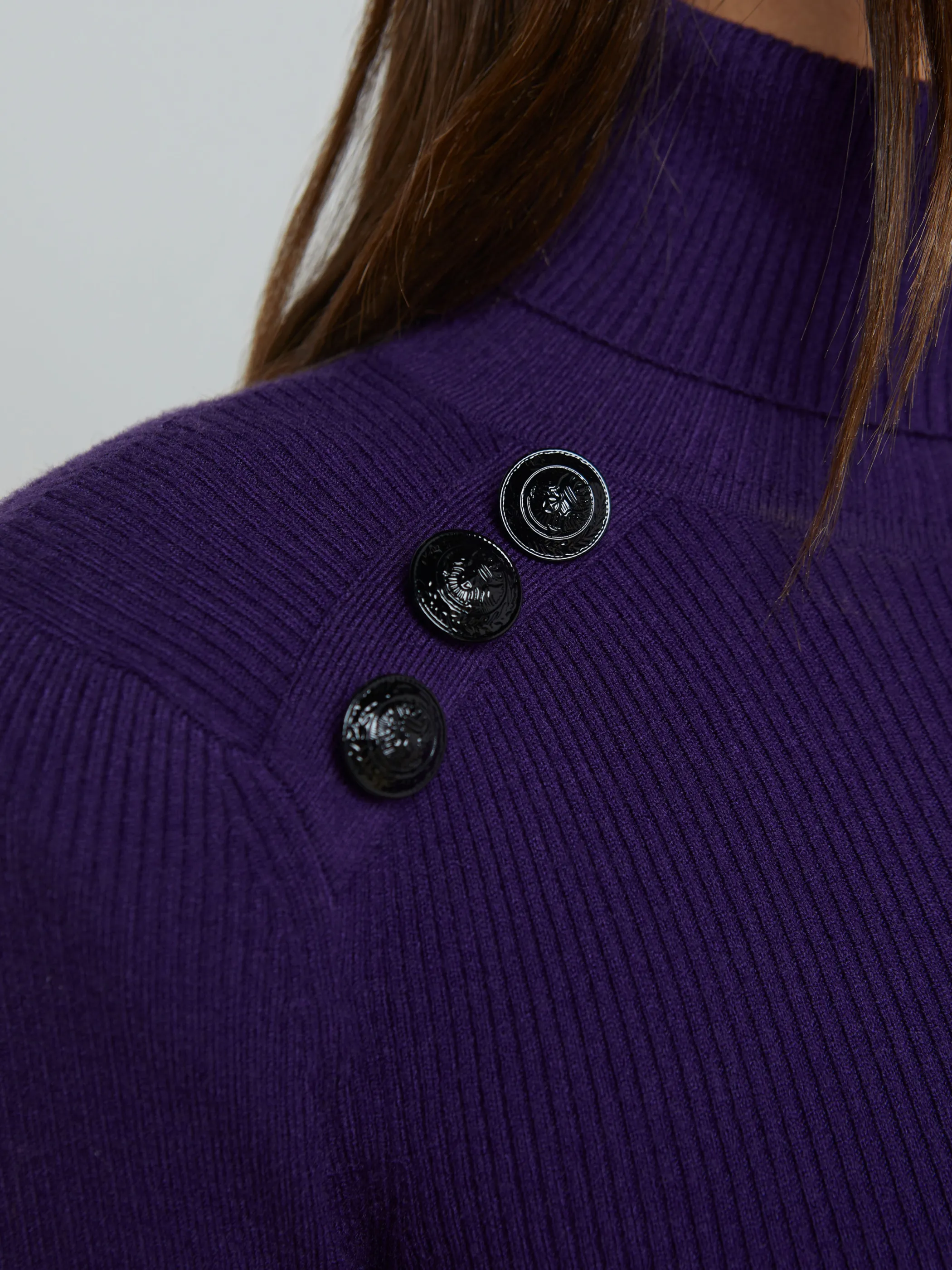 Blouses & Tops | Knitwear*L'AGENCE REEVES TURTLENECK DeepPurple/Black