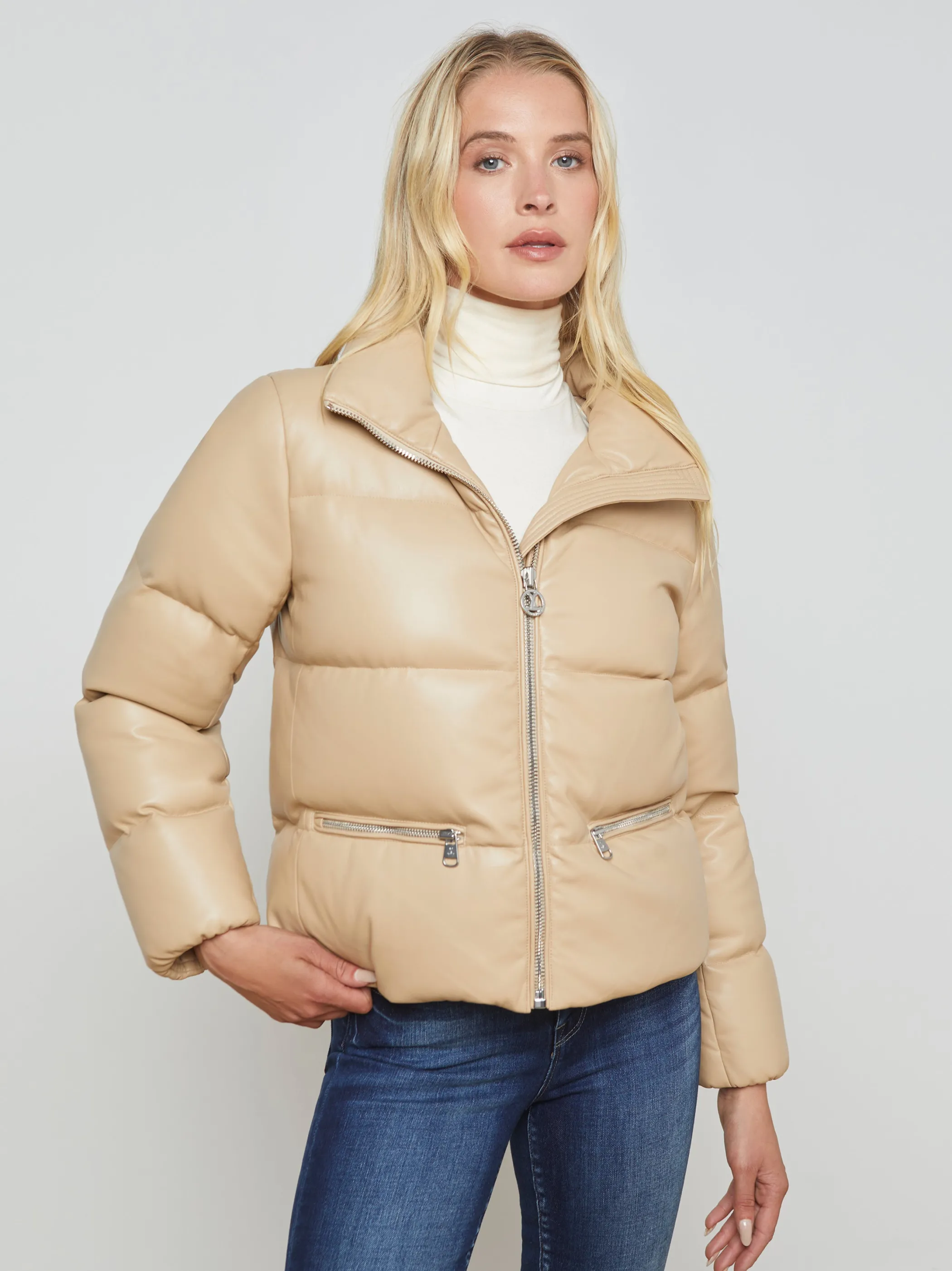 Outerwear | Blazers & Jackets*L'AGENCE STOWE DOWN PUFFER JACKET Almond