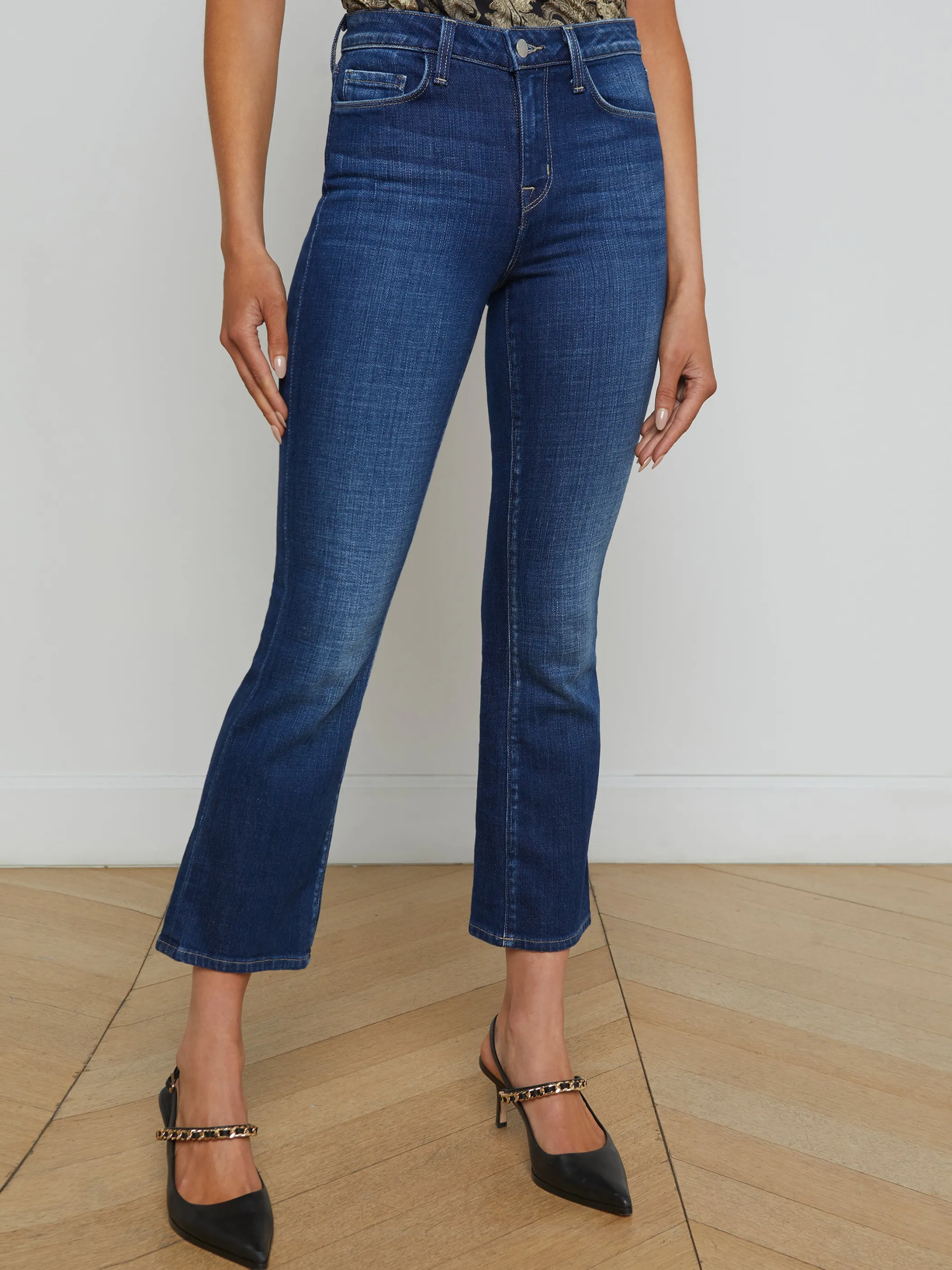 New Denim*L'AGENCE TATI CROPPED MICRO BOOT JEAN Haven