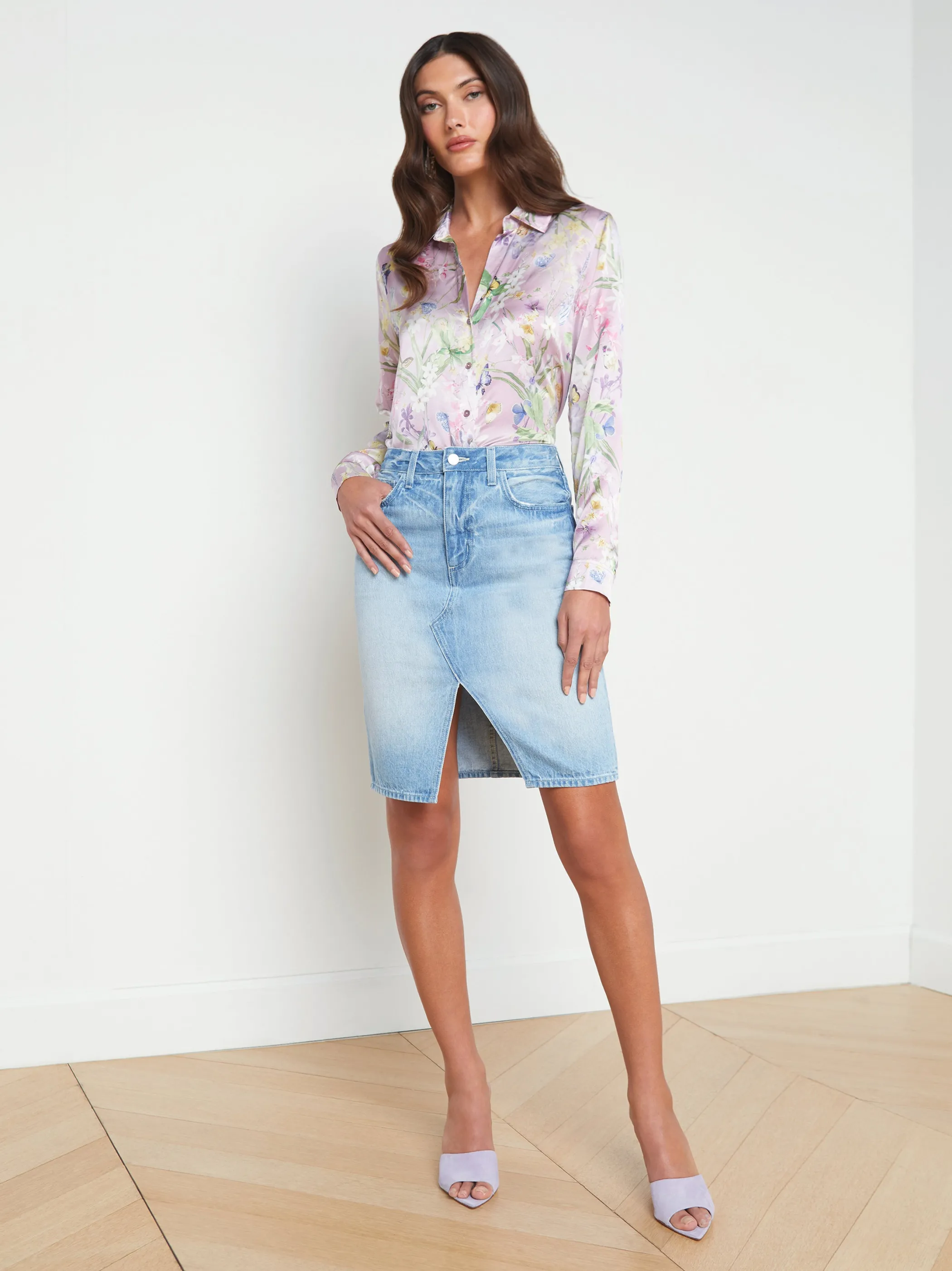 Shorts & Skirts | Skirts*L'AGENCE TYLEE DENIM SKIRT Palisade