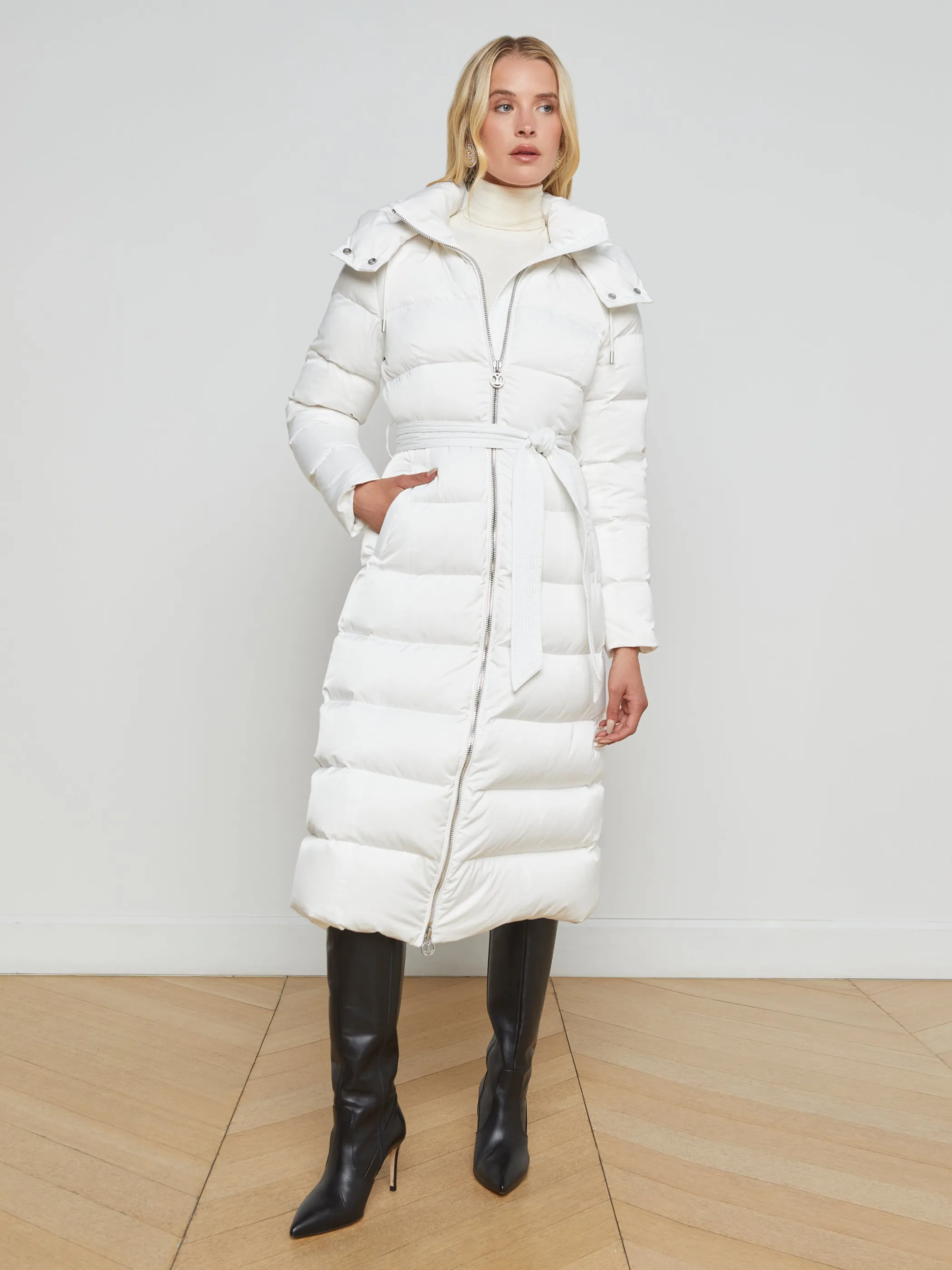 Outerwear | Blazers & Jackets*L'AGENCE WHISTLER DOWN MAXI PUFFER White