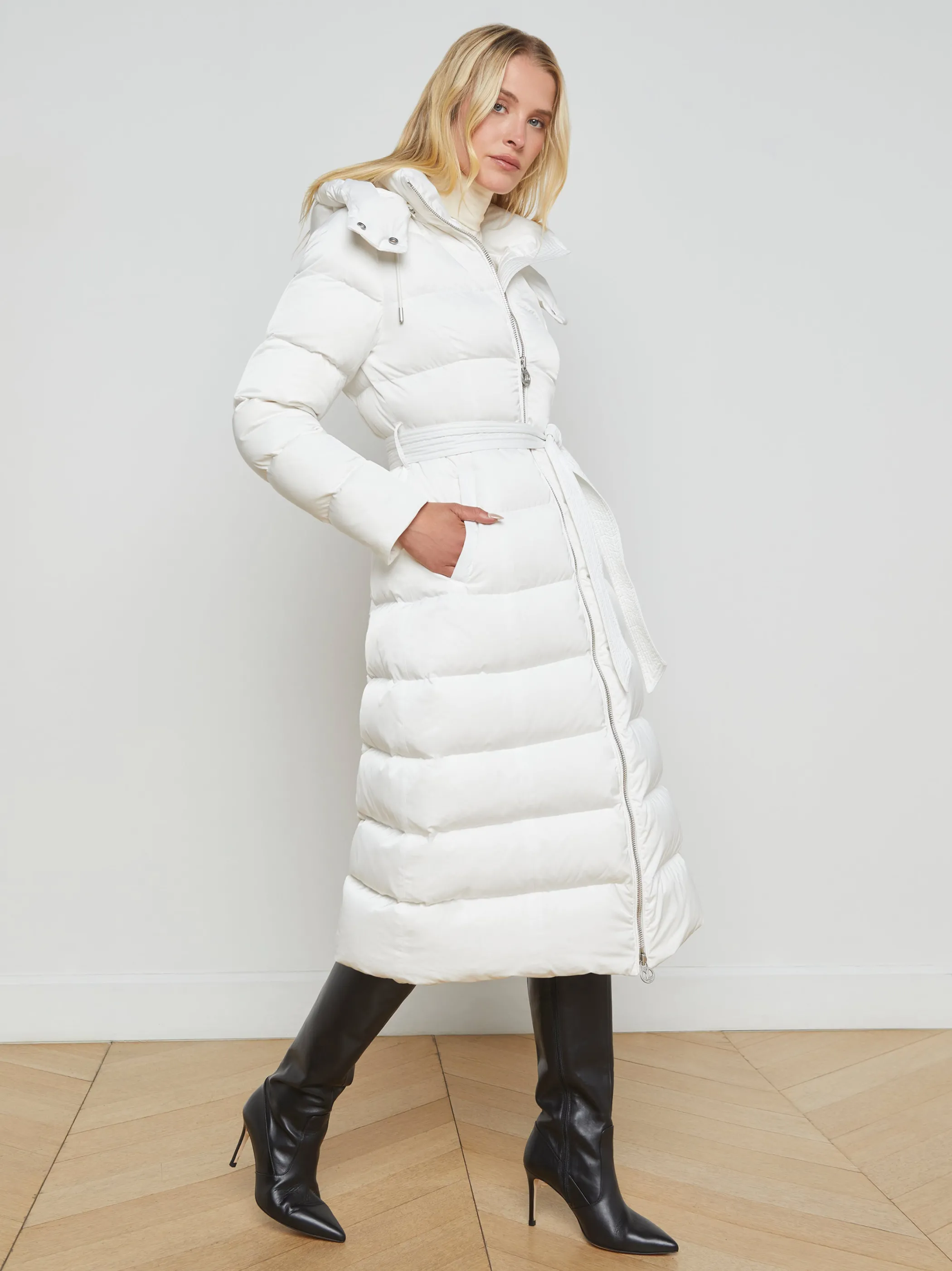 Outerwear | Blazers & Jackets*L'AGENCE WHISTLER DOWN MAXI PUFFER White