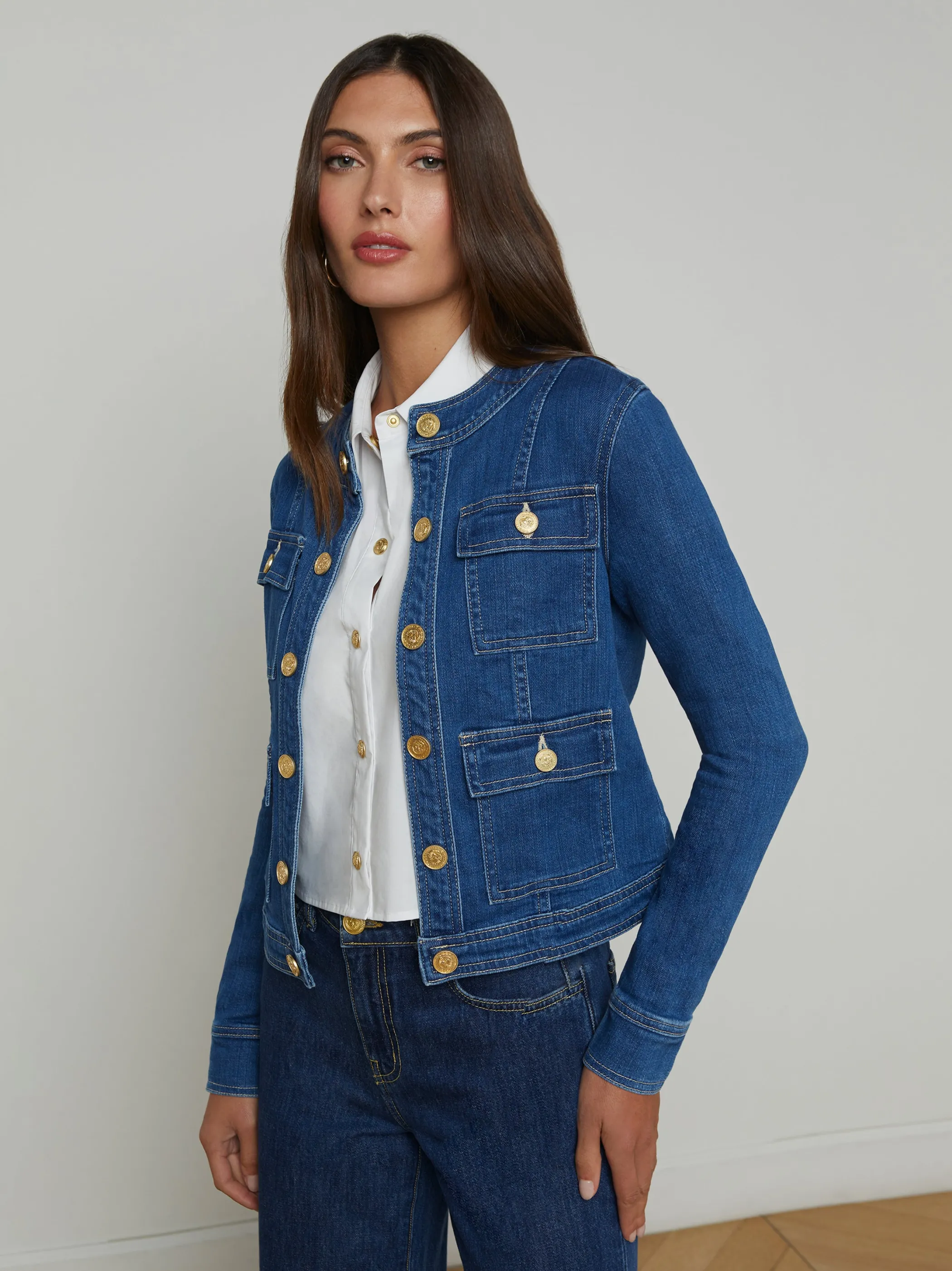 Denim Jackets | New Denim*L'AGENCE YARI DENIM JACKET Apollo