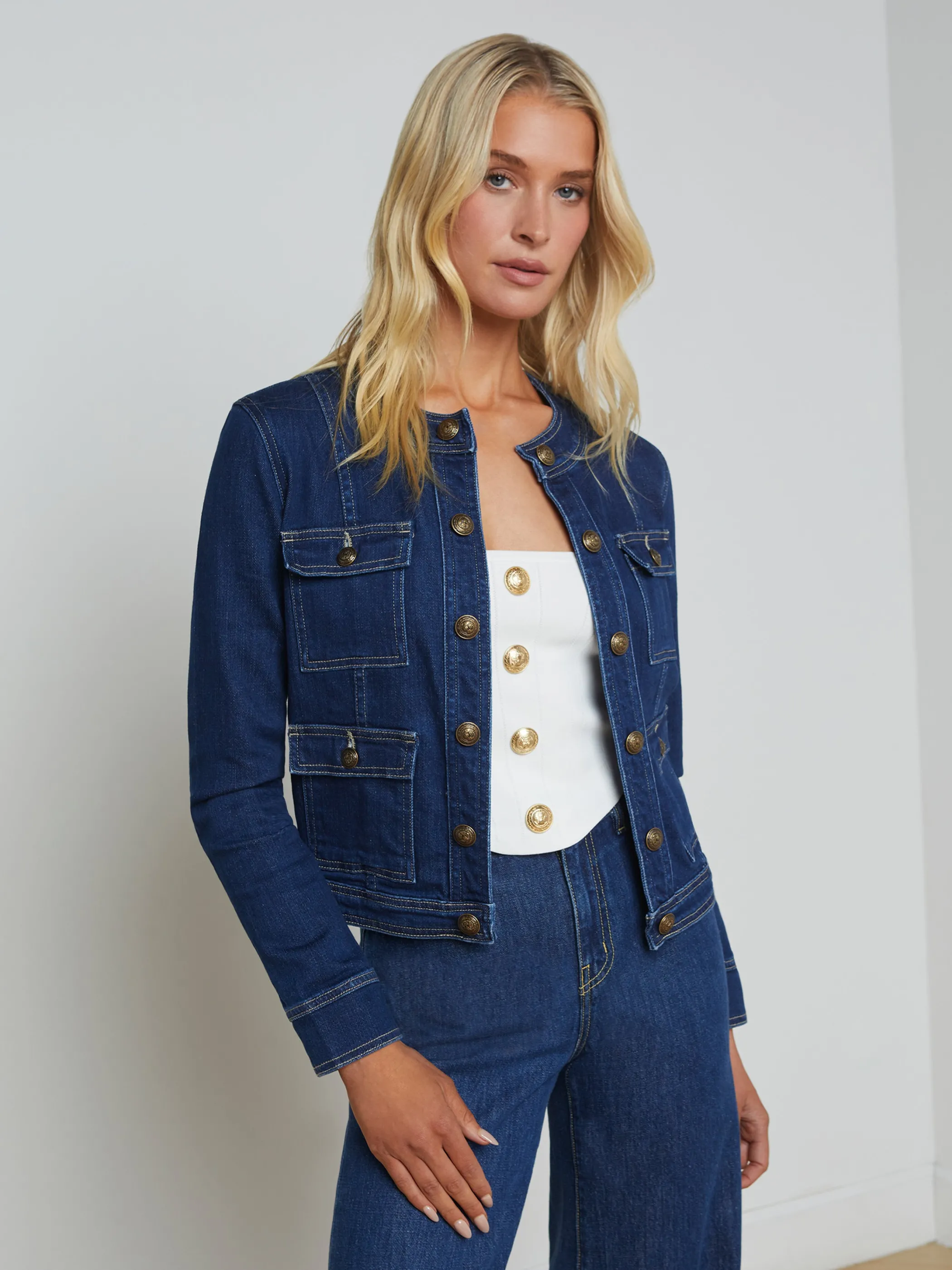 New Denim | Denim Jackets*L'AGENCE YARI DENIM JACKET Bishop