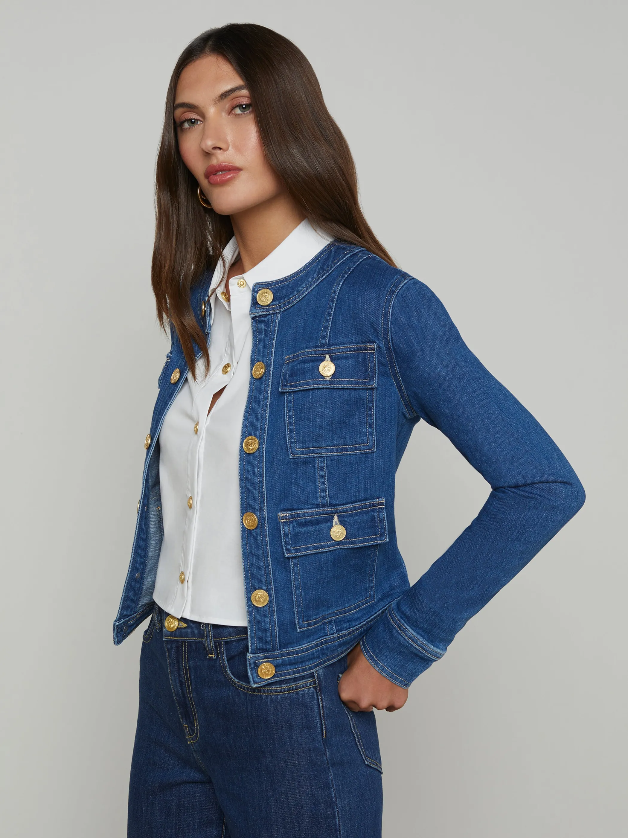 Denim Jackets | New Denim*L'AGENCE YARI DENIM JACKET Apollo