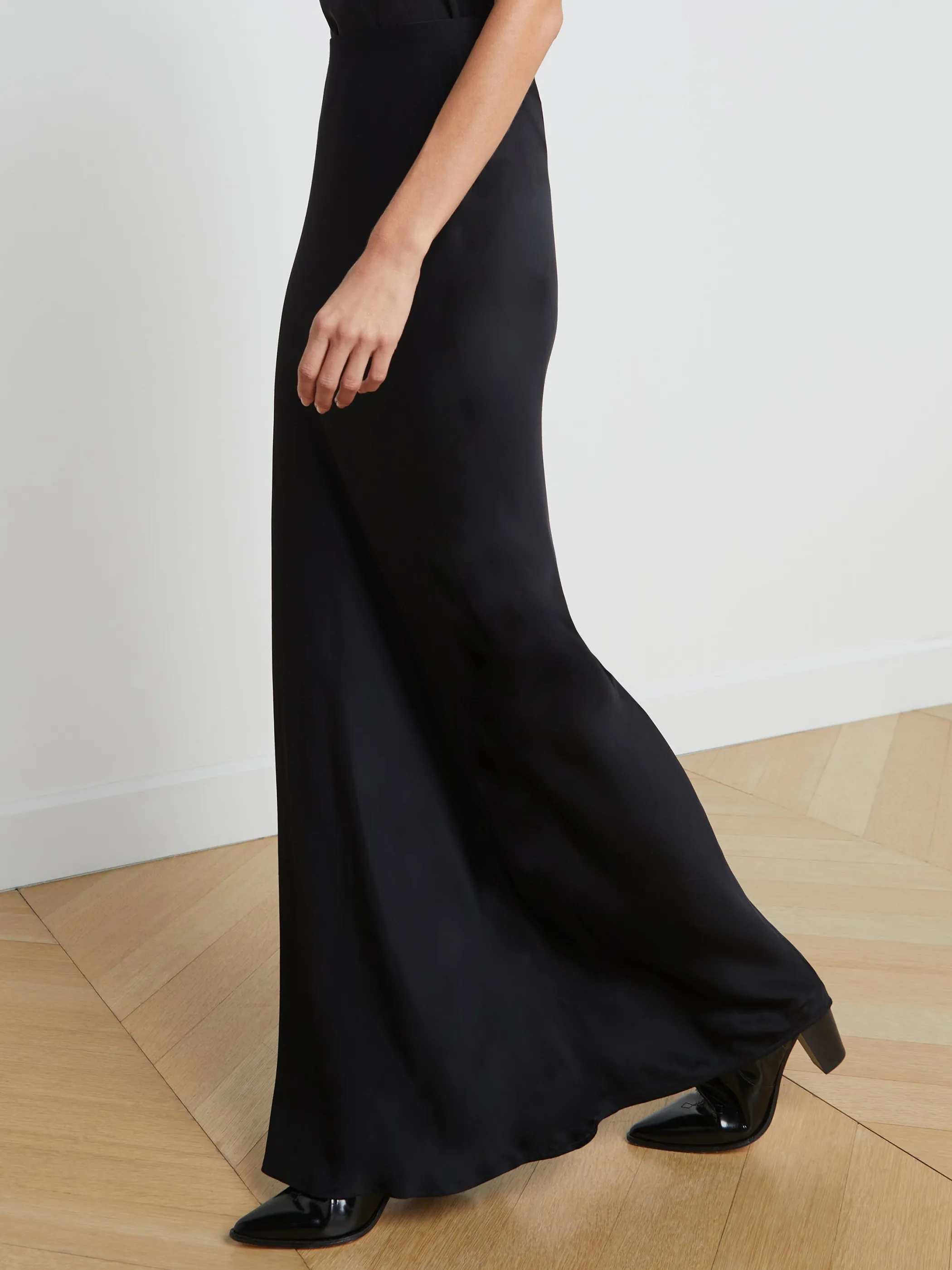 Skirts*L'AGENCE ZETA MAXI SKIRT Black